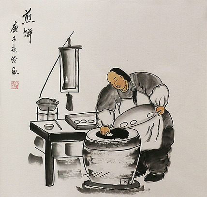 斗方人物&mdash;&mdash;画家黄永发