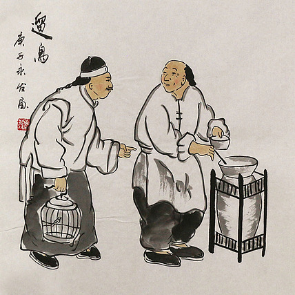 斗方人物——画家黄永发