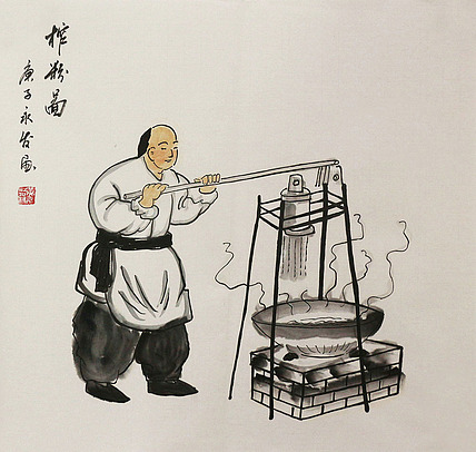 斗方人物&mdash;&mdash;画家黄永发