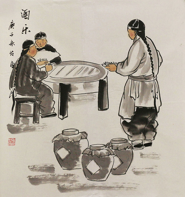 斗方人物——画家黄永发