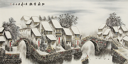 四尺山水&mdash;&mdash;画家建兵