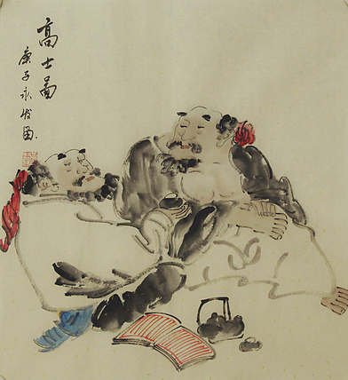 高士图&mdash;&mdash;画家黄永发