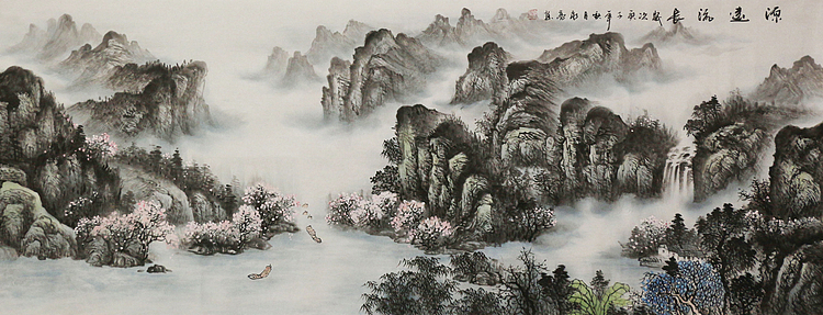 小六尺山水&mdash;&mdash;画家永亮