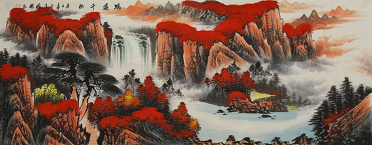 小六尺山水——画家周国耀
