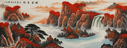 小六尺山水——画家周国耀