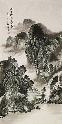 四尺山水&mdash;&mdash;画家裕国