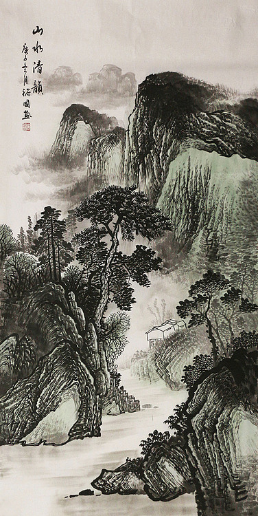 四尺山水&mdash;&mdash;画家裕国