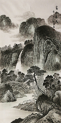 四尺山水&mdash;&mdash;画家裕国
