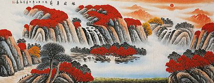 小六尺山水&mdash;&mdash;画家永茂