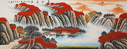 小六尺山水&mdash;&mdash;画家永茂