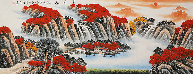 小六尺山水&mdash;&mdash;画家永茂