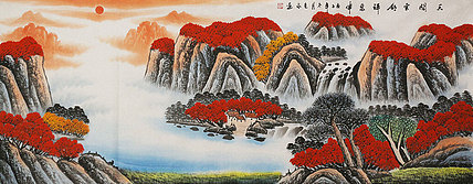 小六尺山水&mdash;&mdash;画家永茂