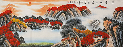 小六尺山水&mdash;&mdash;画家永茂