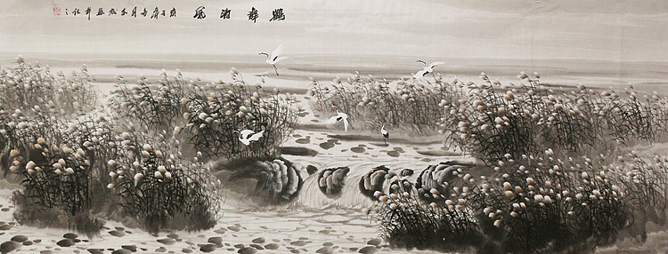 小六尺山水——画家