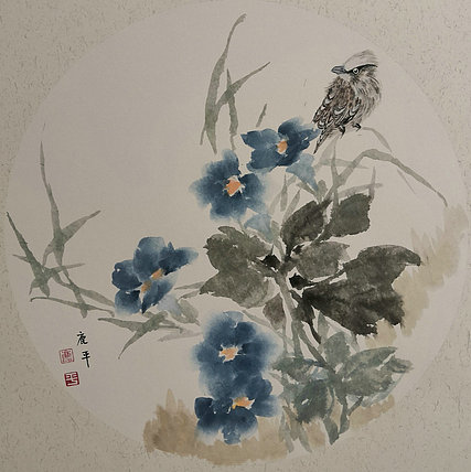 河南省美协会员 路俊杰  精品花鸟