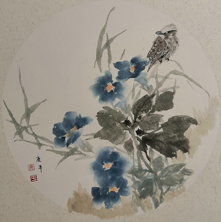 河南省美协会员 路俊杰  精品花鸟