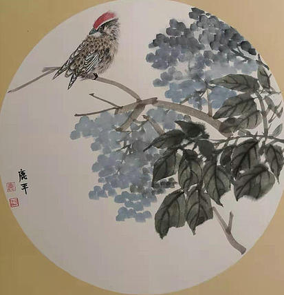 河南省美协会员 路俊杰 精品花鸟