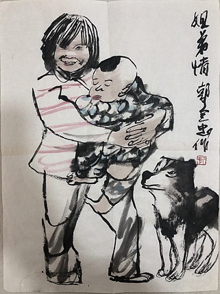郭全忠  人物画 《乡村写意》（八）