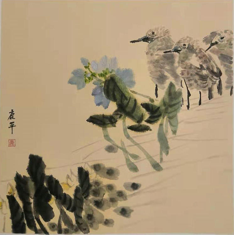 河南省美协会员 路俊杰 精品花鸟