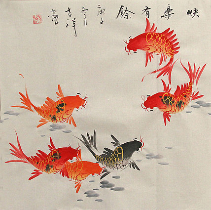 斗方花鸟作品——画家吉祥