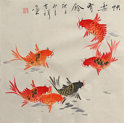 斗方花鸟作品——画家吉祥