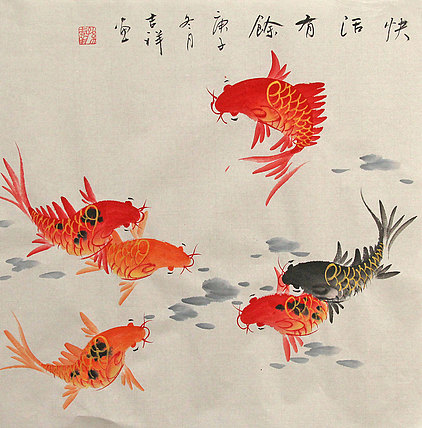 斗方花鸟作品——画家吉祥