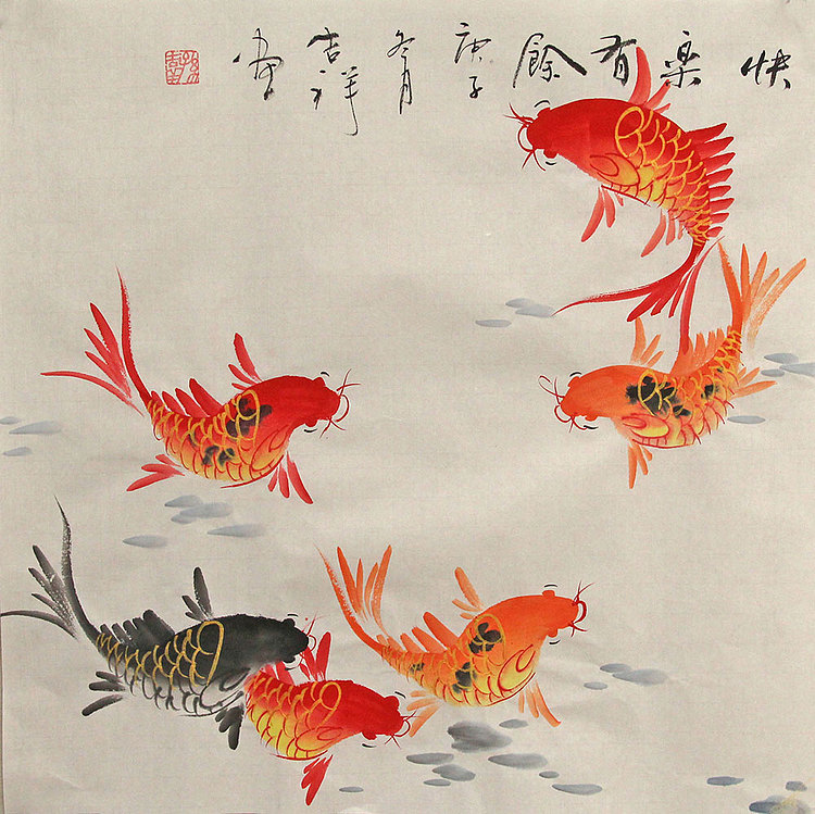 斗方花鸟作品——画家吉祥