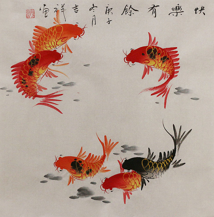 斗方花鸟作品——画家吉祥