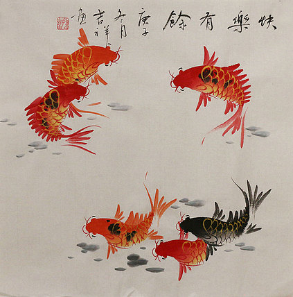 斗方花鸟作品——画家吉祥