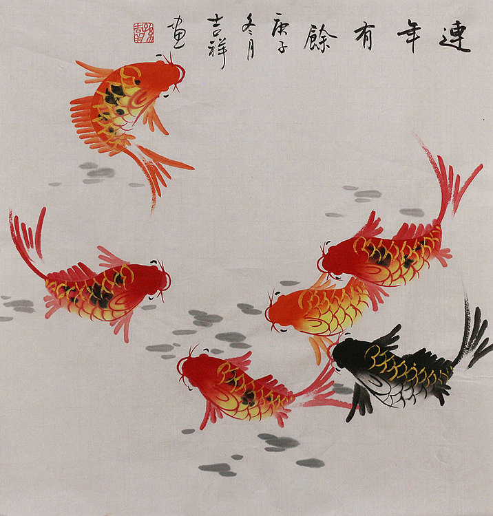 斗方花鸟作品——画家吉祥