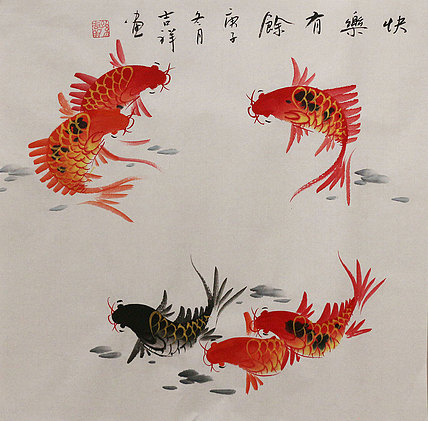 斗方花鸟作品——画家吉祥