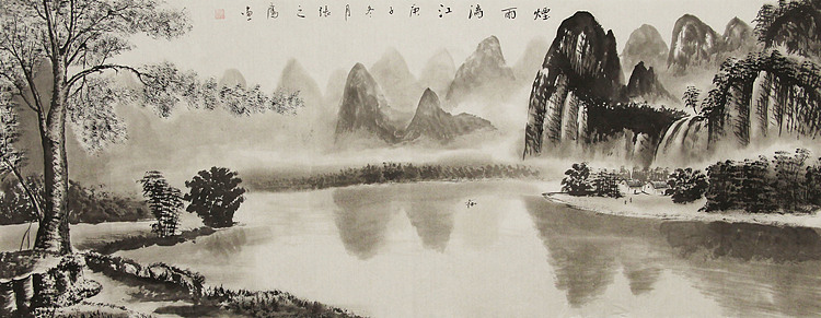 小六尺山水&mdash;&mdash;画家张之鹰