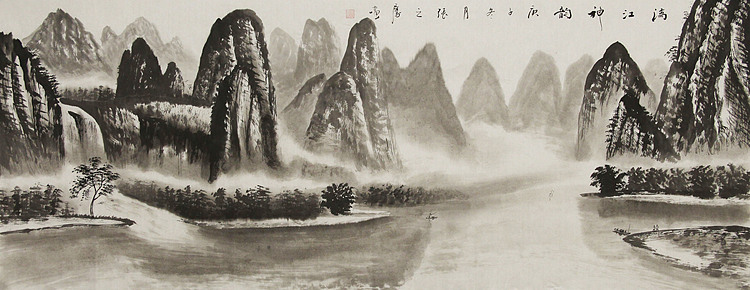 小六尺山水&mdash;&mdash;画家张之鹰