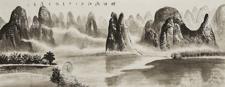 小六尺山水&mdash;&mdash;画家张之鹰