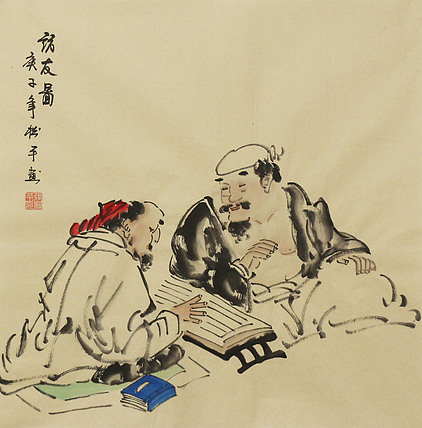 斗方人物&mdash;&mdash;画家张松平