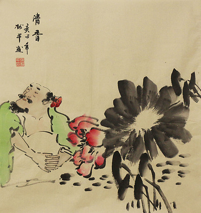 斗方人物——画家张松平