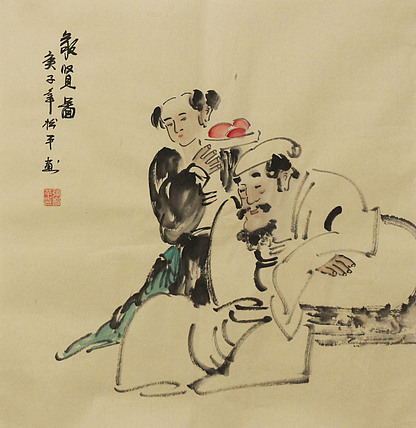 斗方人物——画家张松平