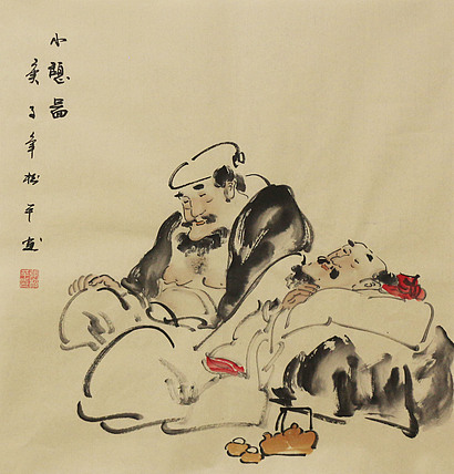 斗方人物——画家张松平