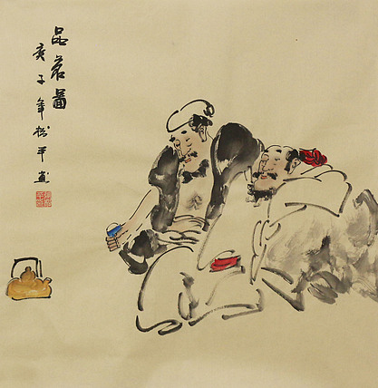 斗方人物——画家张松平