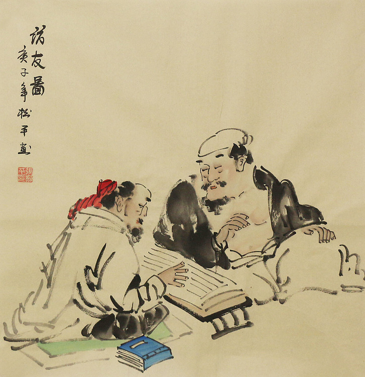 斗方人物——画家张松平