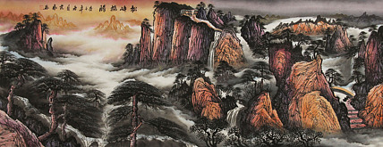 小六尺山水&mdash;&mdash;画家克永