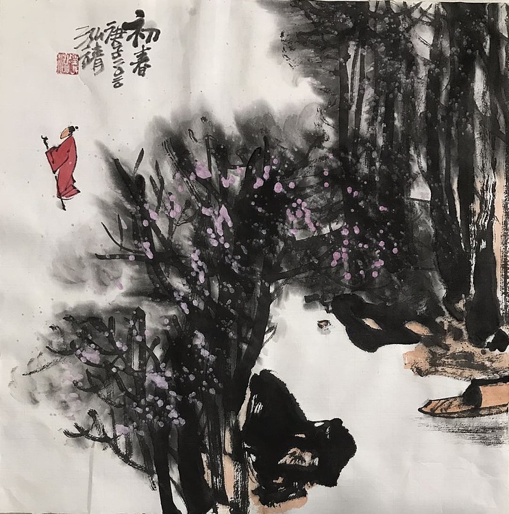中国书画收藏家协会会员 泓靖 初春