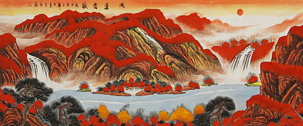 小六尺山水——画家陈克永