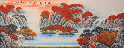 小六尺山水——画家周国耀