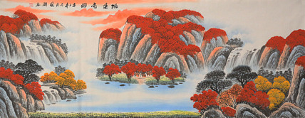 小六尺山水——画家周国耀