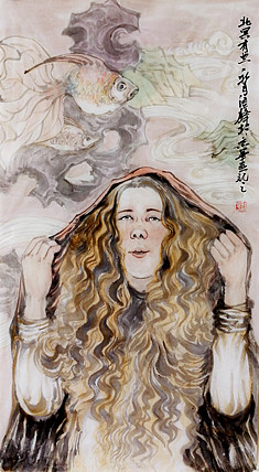 大学讲师 中美协会员 中央美院硕士 刘结锋 人物精品 北冥有鱼