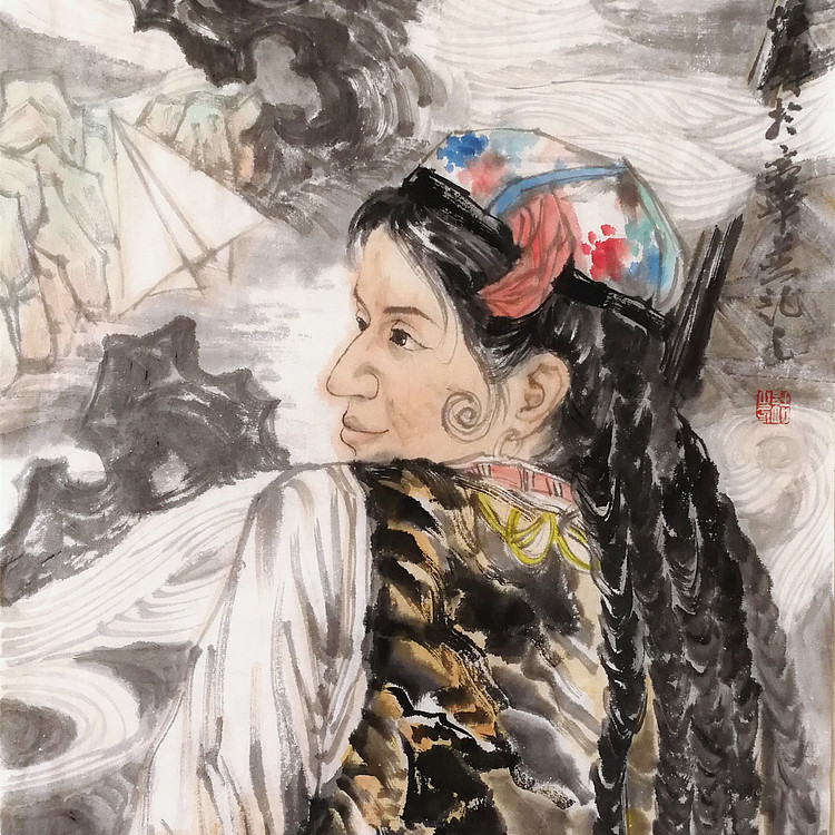 大学讲师 中美协会员 中央美院硕士 刘结锋 人物精品 东窗有梦