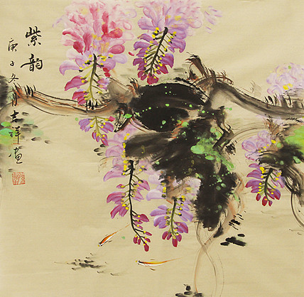 斗方花鸟&mdash;&mdash;画家吉祥