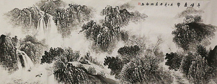小六尺山水&mdash;&mdash;画家沈松