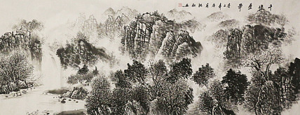 小六尺山水&mdash;&mdash;画家沈松
